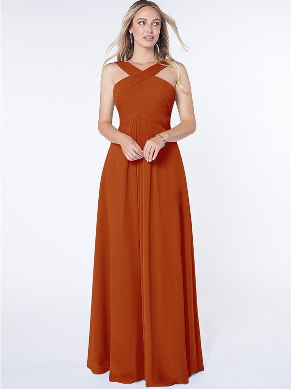 Azazie Kaleigh Cross-Front Bridesmaid Dress